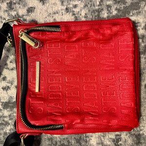 Steve Madden Red Geometric Crossbody Bag